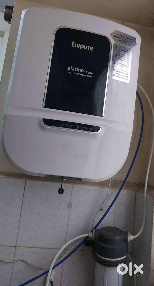 RO water purifier machine, 7 litre, LIVEPURE brand, working condition