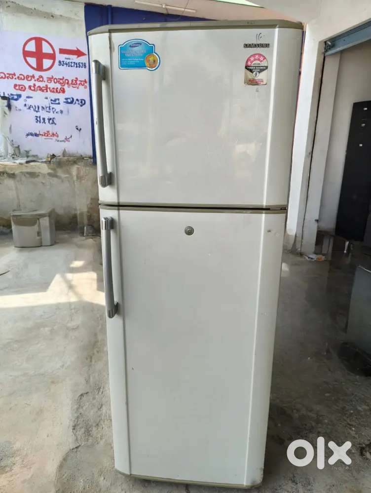 Samsung double door fridge 350 liters free home delivery.
