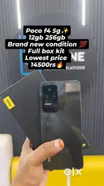Poco f4 5g 12gb 256gb brand new condition full box kit available