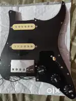 Loaded electric guitar pickguard HSS