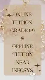 Tuition available for grades 1to9