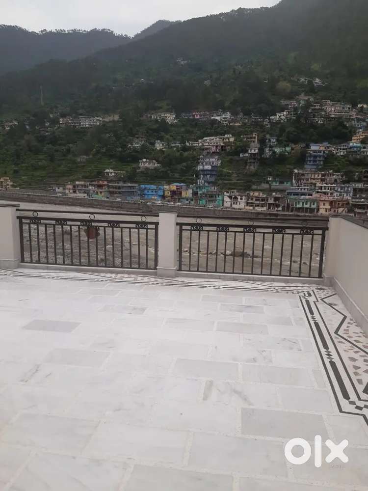 Fully furnished room with fridge kitchen washroom and tv.