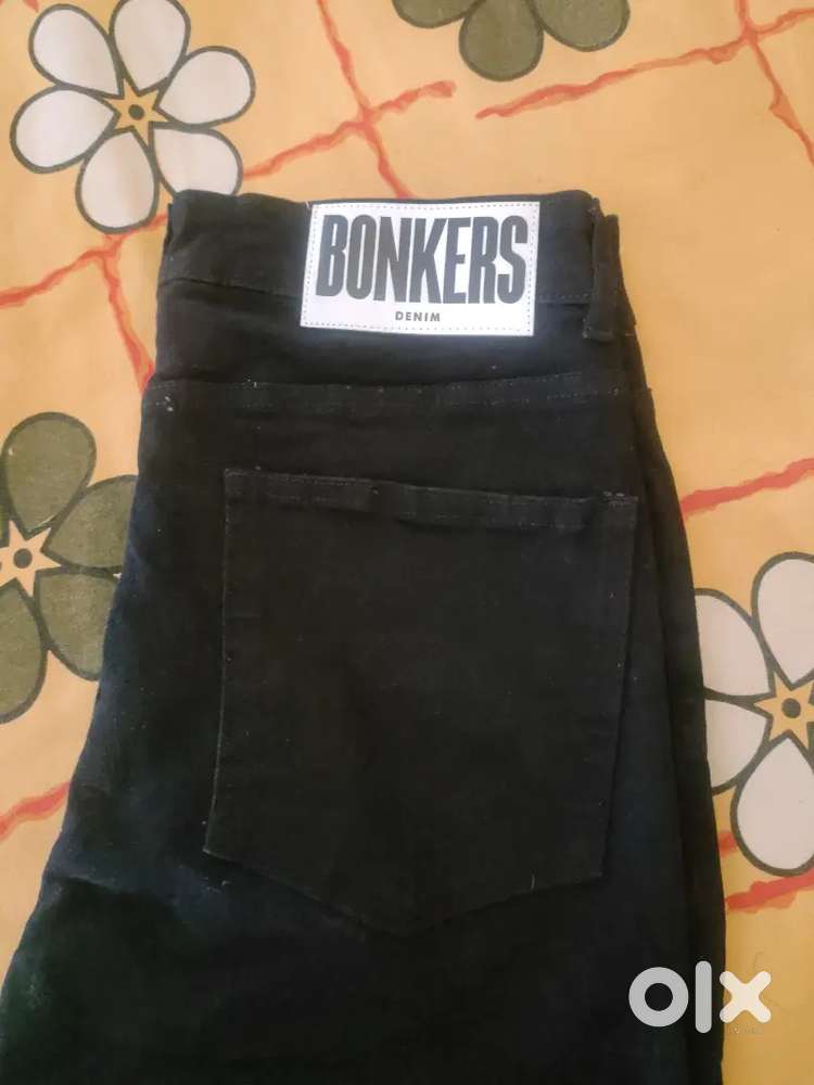 Bonkers Corner Straight Jeans ( Black Colour )