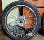 Awesome RE Classic 350 ORIGINAL front and rear tubed tyres.(Brand new)
