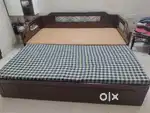 Diwan cum double bed  v good condition with mattress