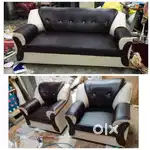 Sofa Sale , Brand new Cushion Sofa set Pu sofa 7JN