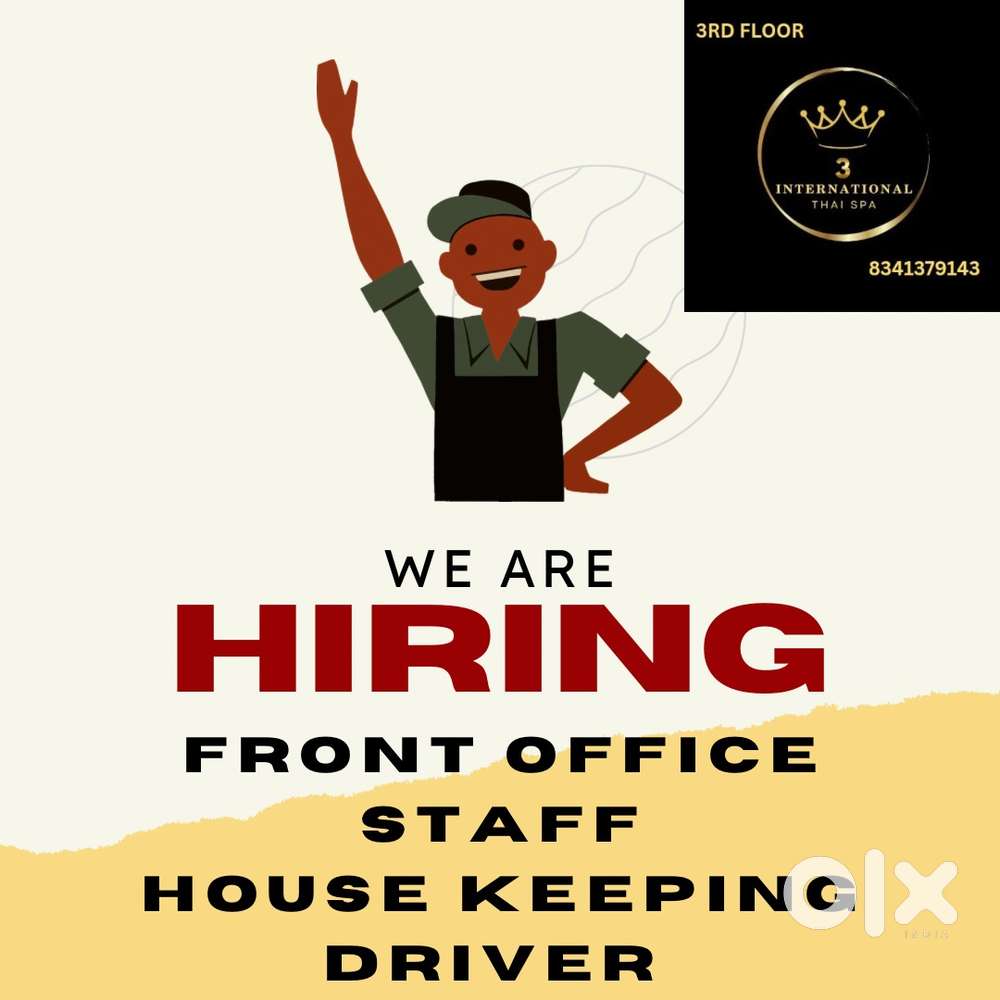 Front office job urgent reqirment