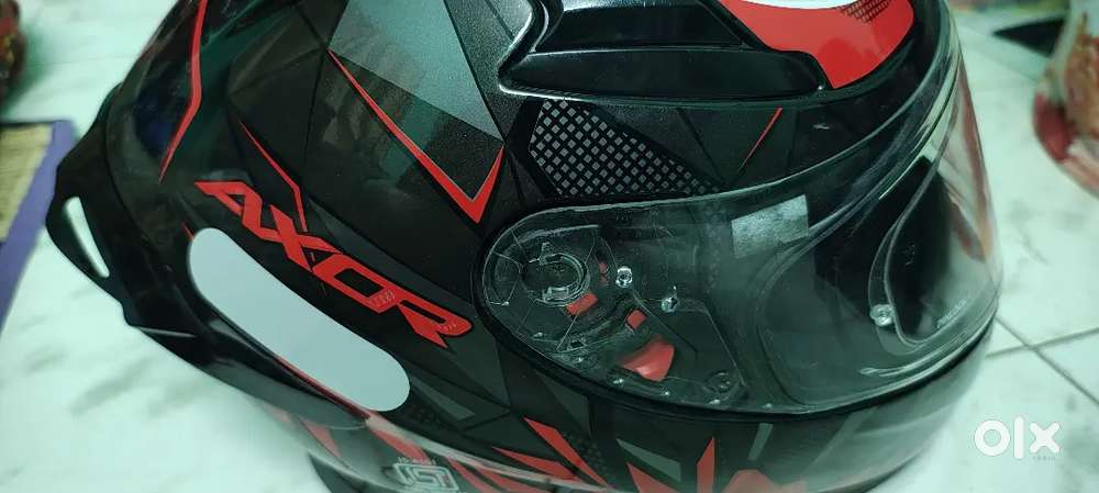 Axor Apex Hunter XL Red Black Helmet, Anti-fog & Sun Visor