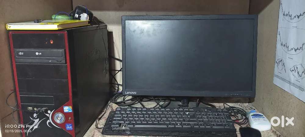 Lenovo Monitor and dell CPU in good condition