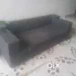 A Diwan Single bed and sofa 3seater and Table For Sale