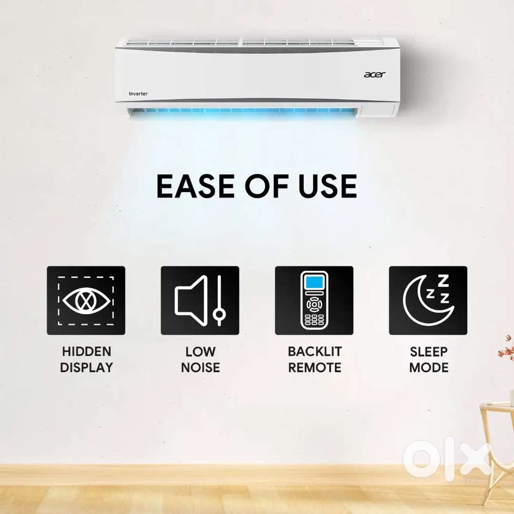1.5 ton 3 star acer brand convertible inverter ac with brand Warranty