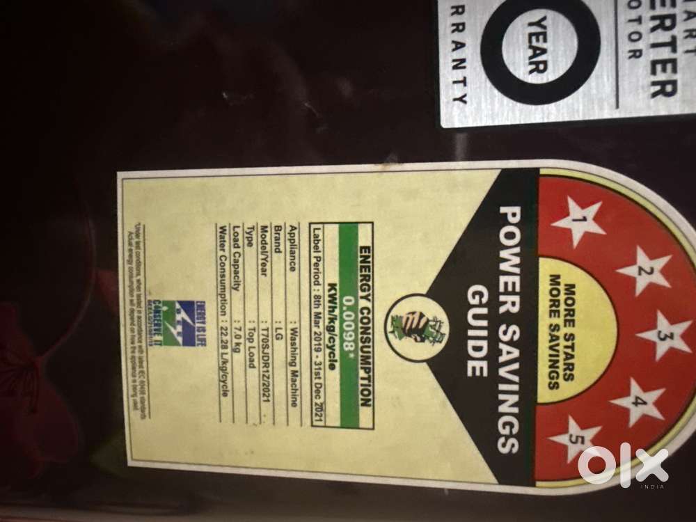 LG Washing machine 22 kg top load