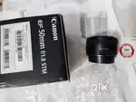 Camera canon 50 mm 1.8 portrait lens brand new condition with box
