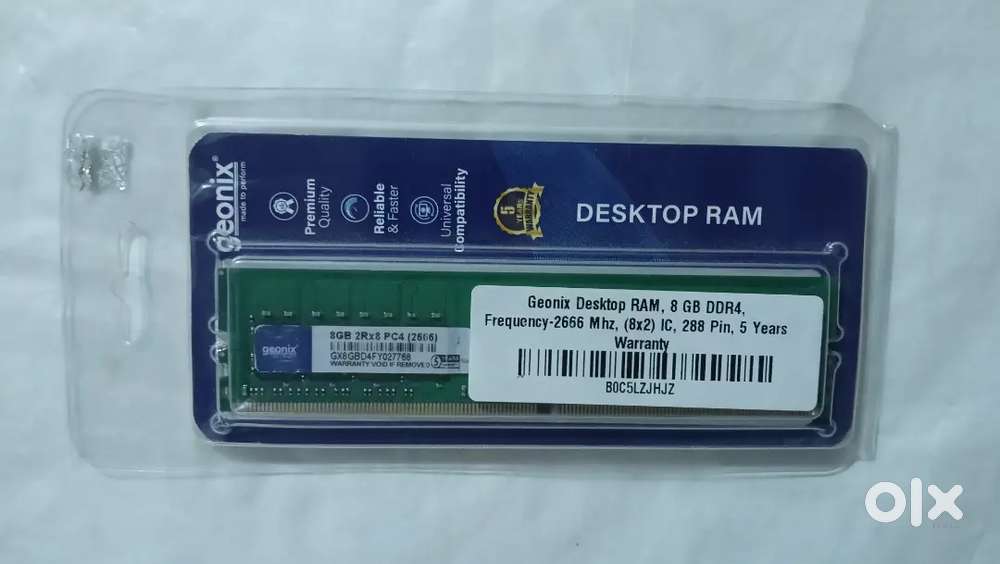 Geonix 8gb ddr4 ram, cl-16 (new pack)