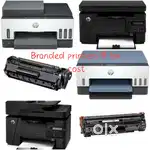 Branded printers, Laptops, Spares, commercial printers etc.,
