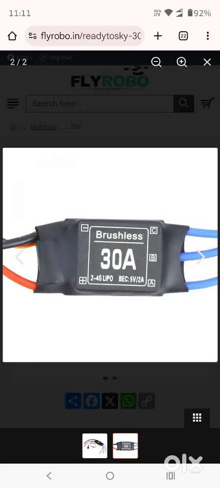 Brushless 30A ESC for Drone motors