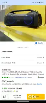 Zebronics Bluetooth Speaker