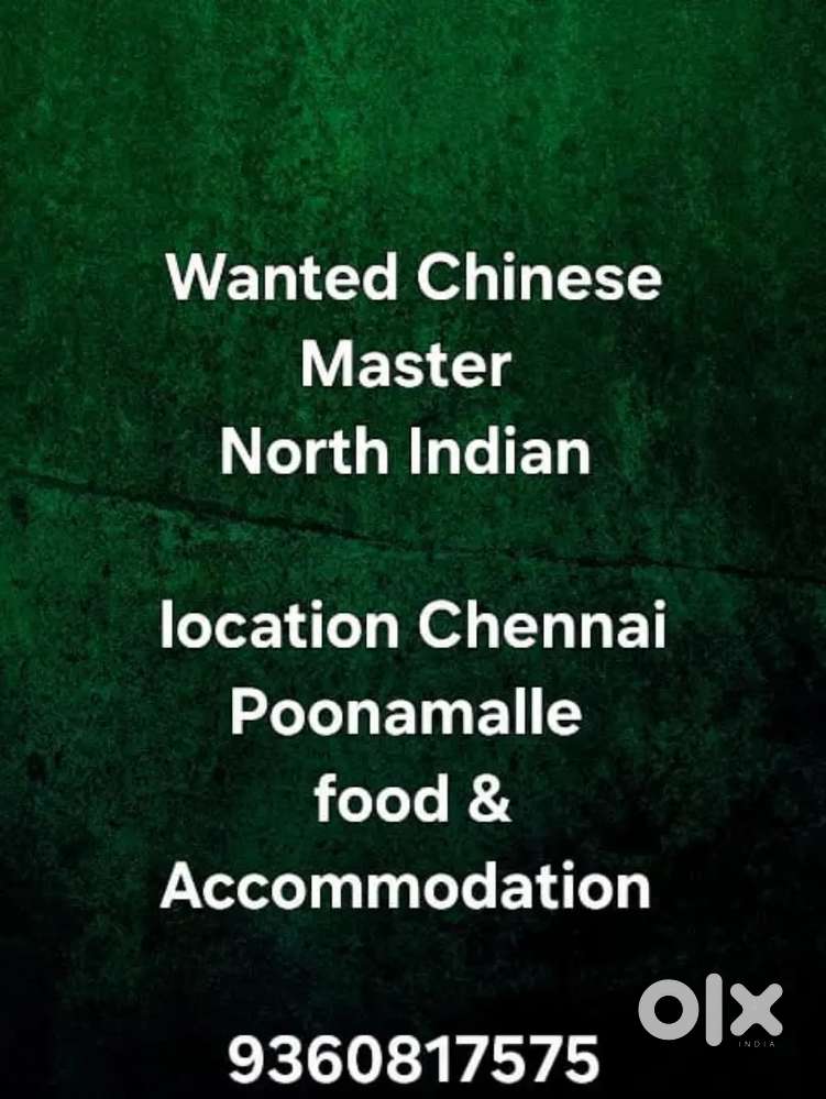 Chinese Master Wanted