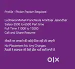 Required Amritsar Part Time Packer Scanner