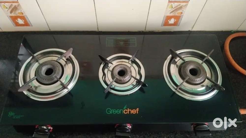 Kitchen 3 burner gas stove