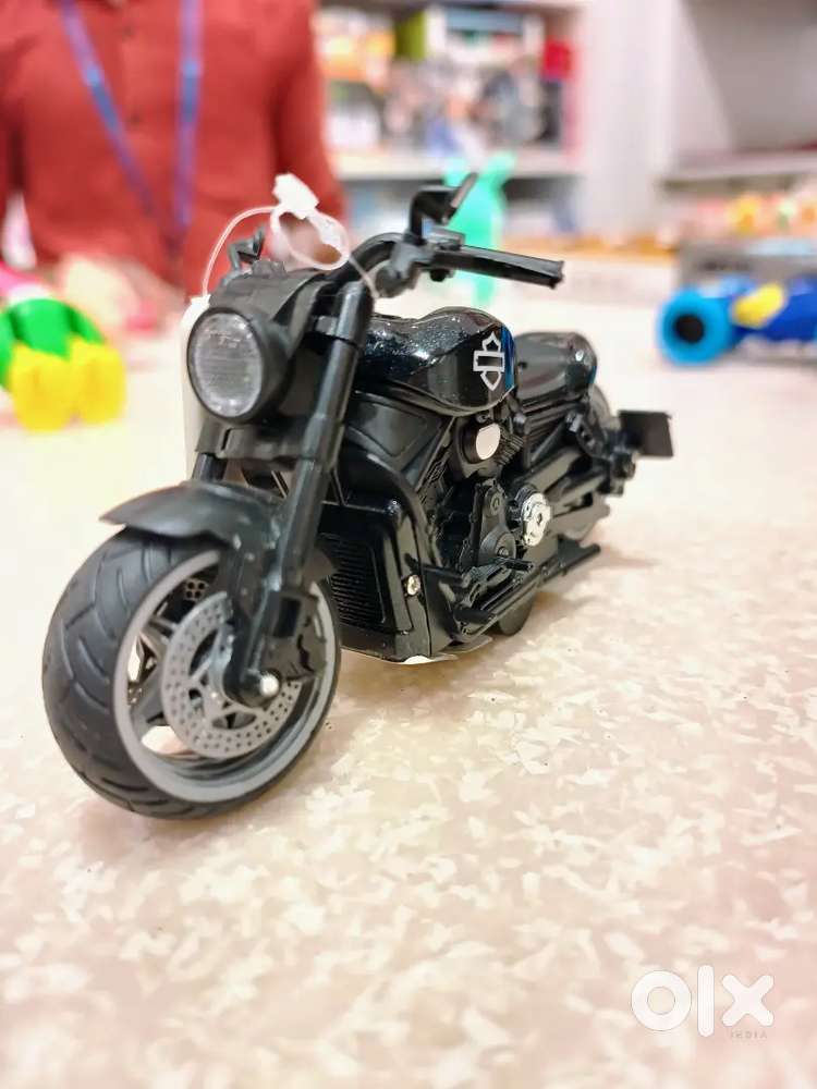 Harley-Davidson Die-Cast Toy Bike - Black Sparkle Finish