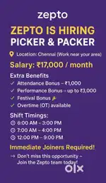 Zepto picker and packer