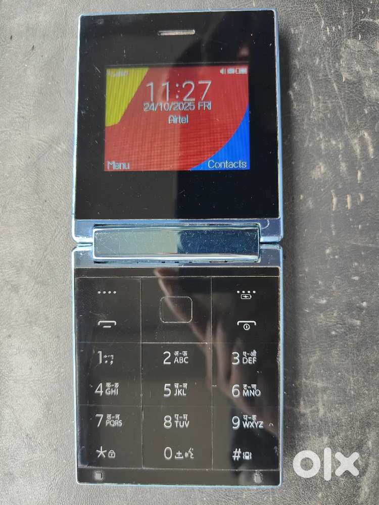 itel flip mobile box and charger