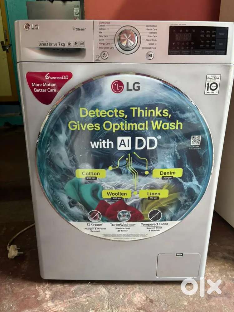 LG front load washing machine 7 kg