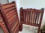 Solid Teak Baby Cot.