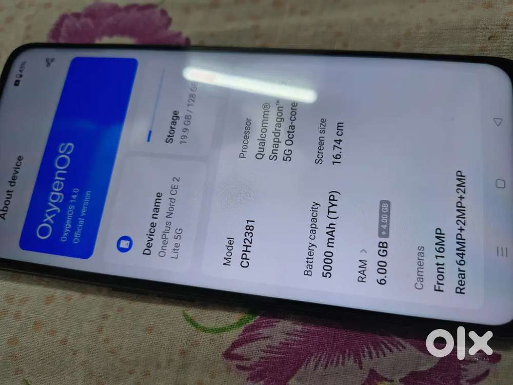 Oneplus Nord CE 2 Lite in superb condition