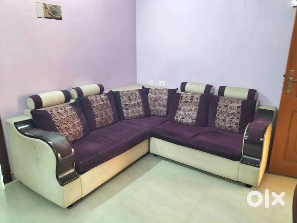 Purple sofa