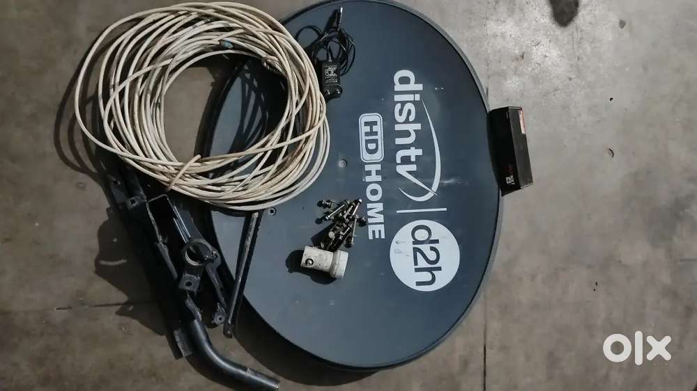 DishTV d2h hd home full kit with vire and box