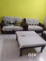 7 seater couch with the center table