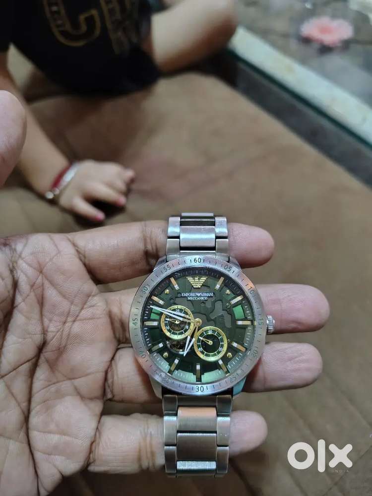 New armani original watch and Original leather boot