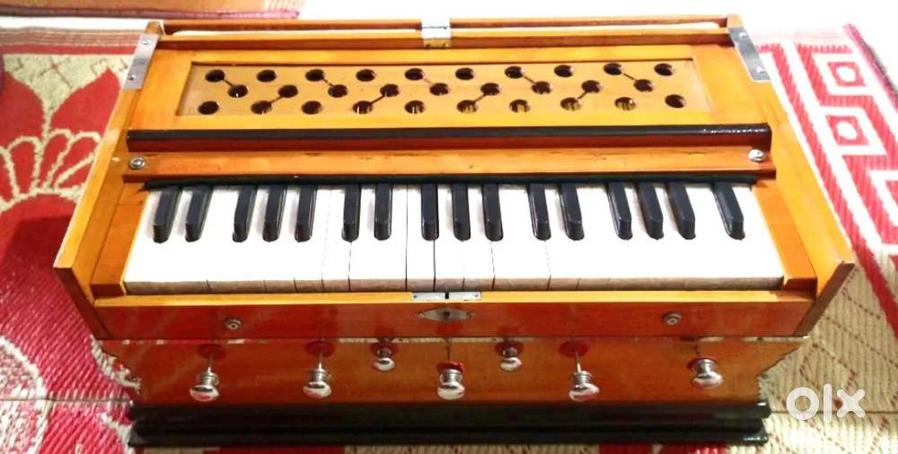New unused deodhar wood double reeds bass male harmonium for sell