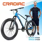 Cradiac Black Ninja Fat Single Speed 26 Inch Mt. Cycle (Negotiable)