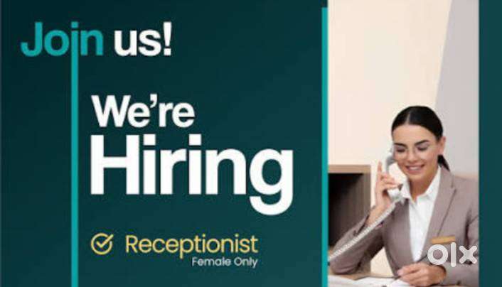 Apply Only Female / Girl Receptionist wanted immediately required