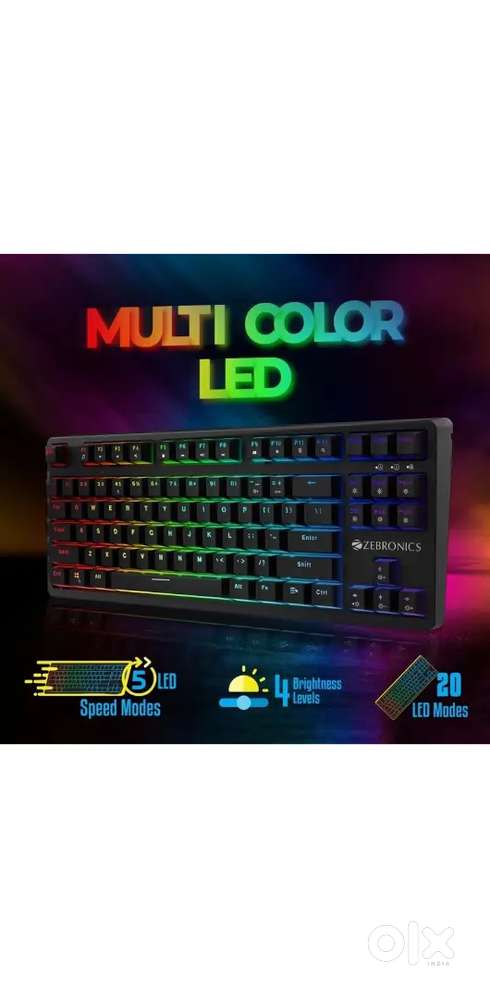 ZEBRONICS gaming weird keyboard new