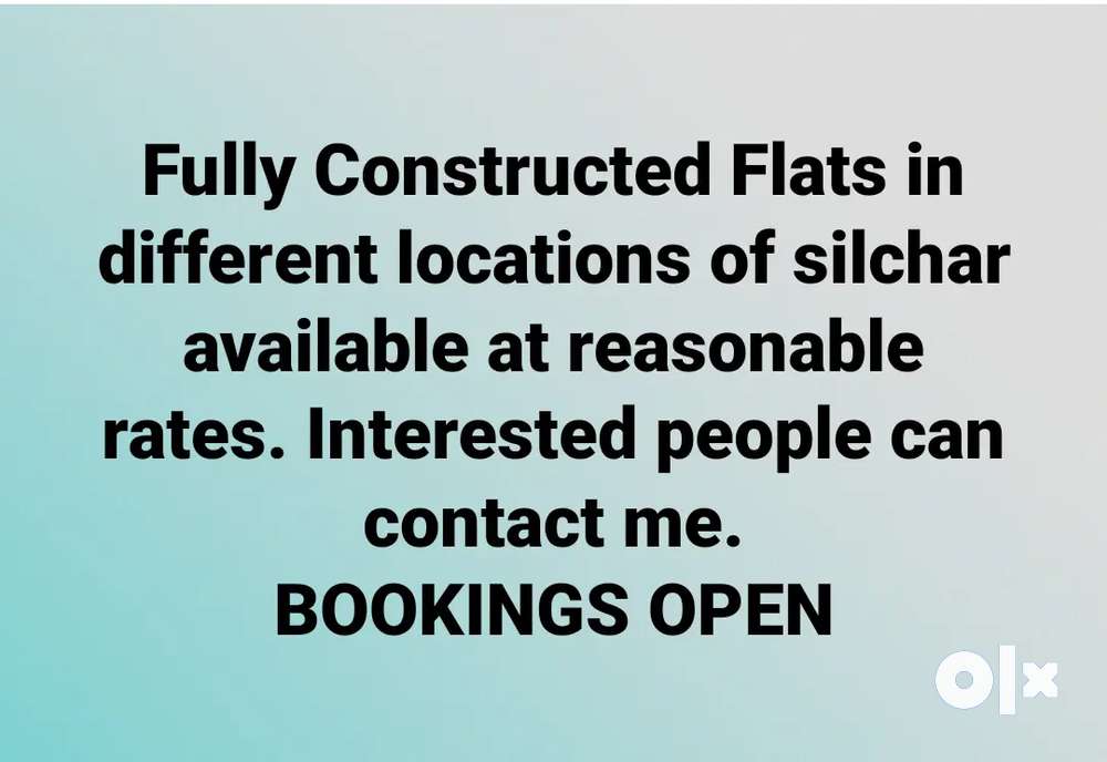 Newly constructed flats to be sold in various locations of silchar