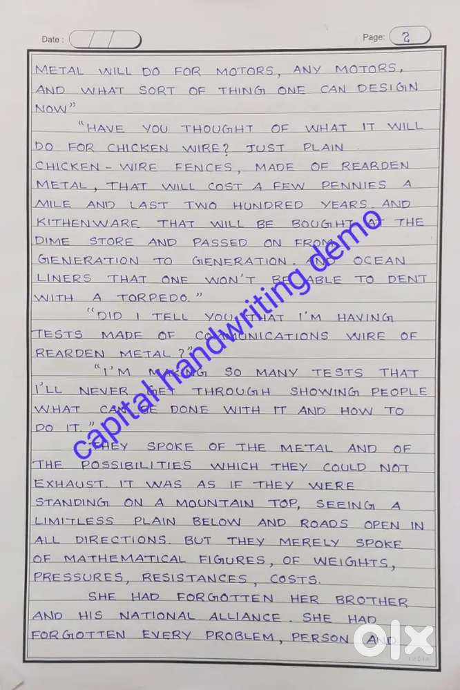 Handwriting job vacancy at home work