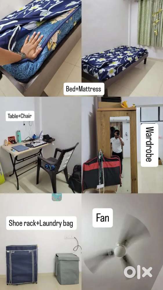 Selling Household Items. (Bed, Mattress, Wardrobe, Table,Chair, Fan