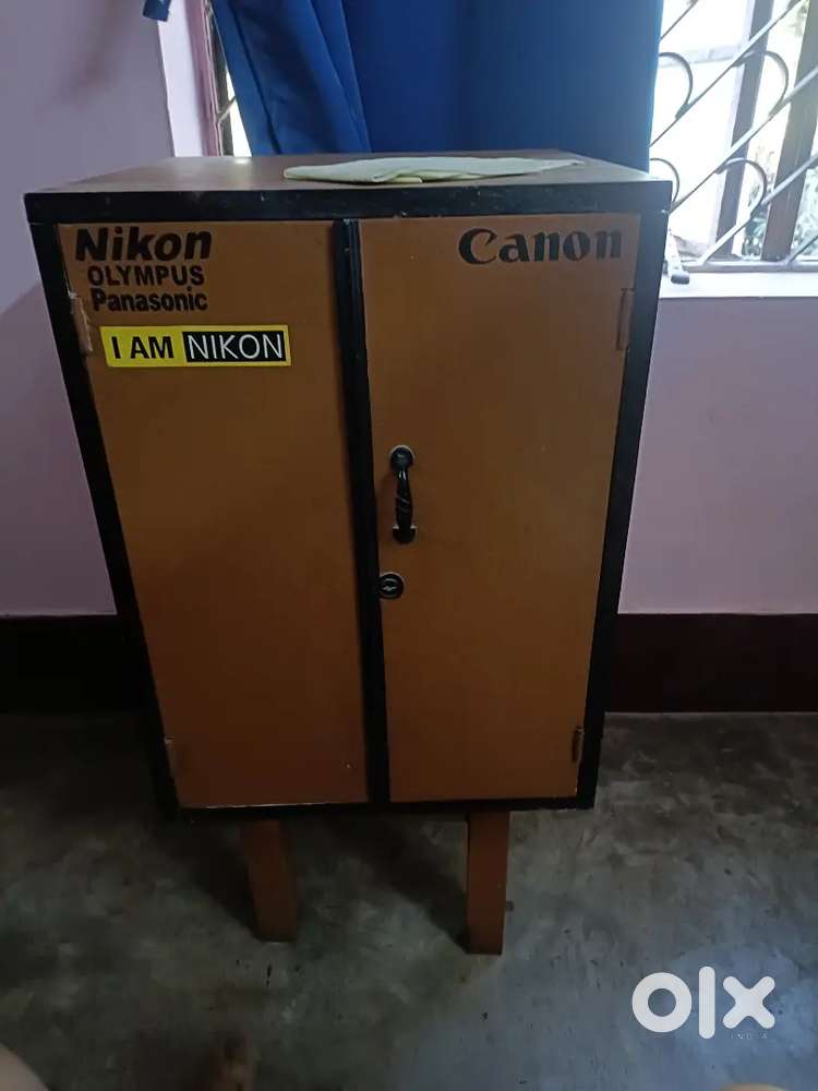 small wooden almirah, computer table