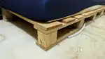 Bed pallet with mattress 4x6 feet