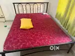 Metal Bed (Double) with mattress
