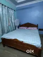 Bed with mattress