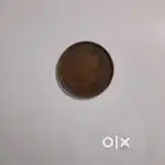 One anna old coin.
