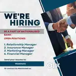 Banking sector need Candidates  Age 24 - 30, 30 - 65