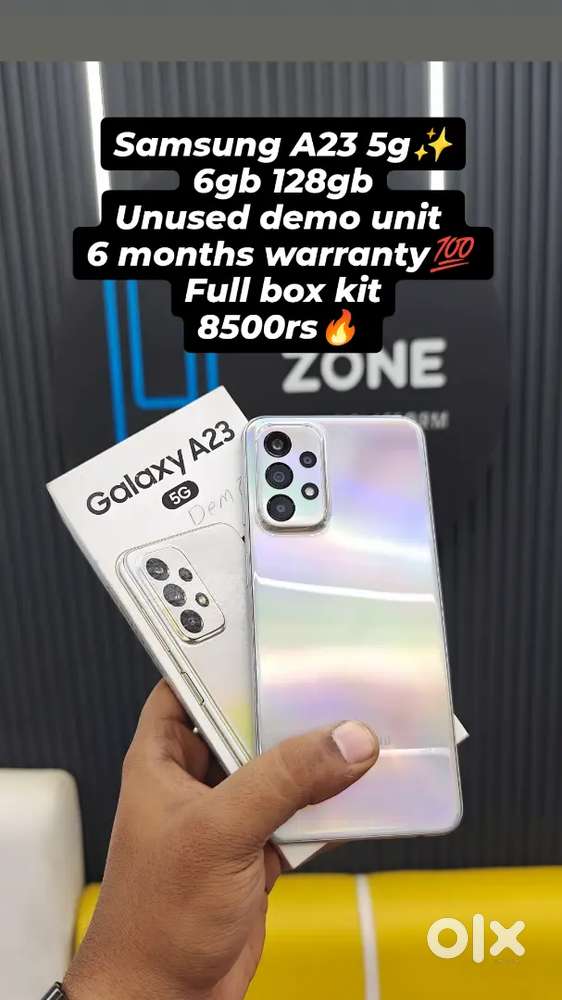 Samsung a23 6gb 128gb unused condition 6 months warranty lowest price