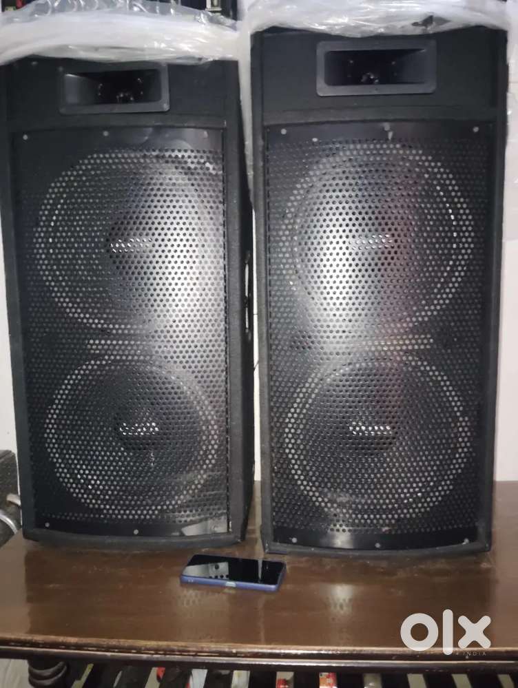 2 DJ BOX WITH AMPLIFIER NEW DOUBLE 12 KE 2 TOP H