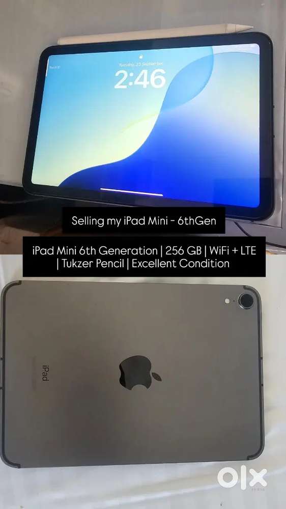 iPad Mini 6th Gen 256 GB LTE  iPad 9th Gen 64GBWiFi with Pencil